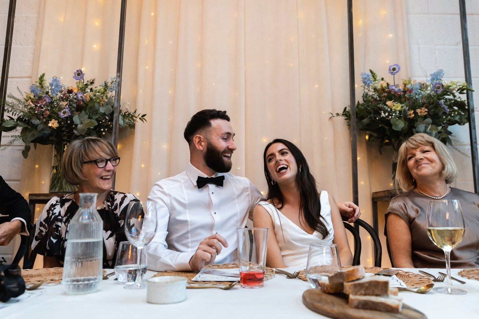 Wedding reception venue The Hackney for a stylish wedding in East London UK - London wedding photographer Lauren Squire