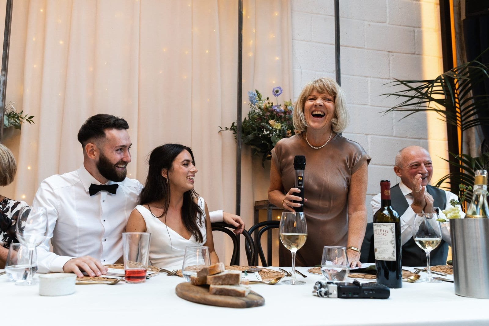 Wedding reception venue The Hackney for a stylish wedding in East London UK - London wedding photographer Lauren Squire