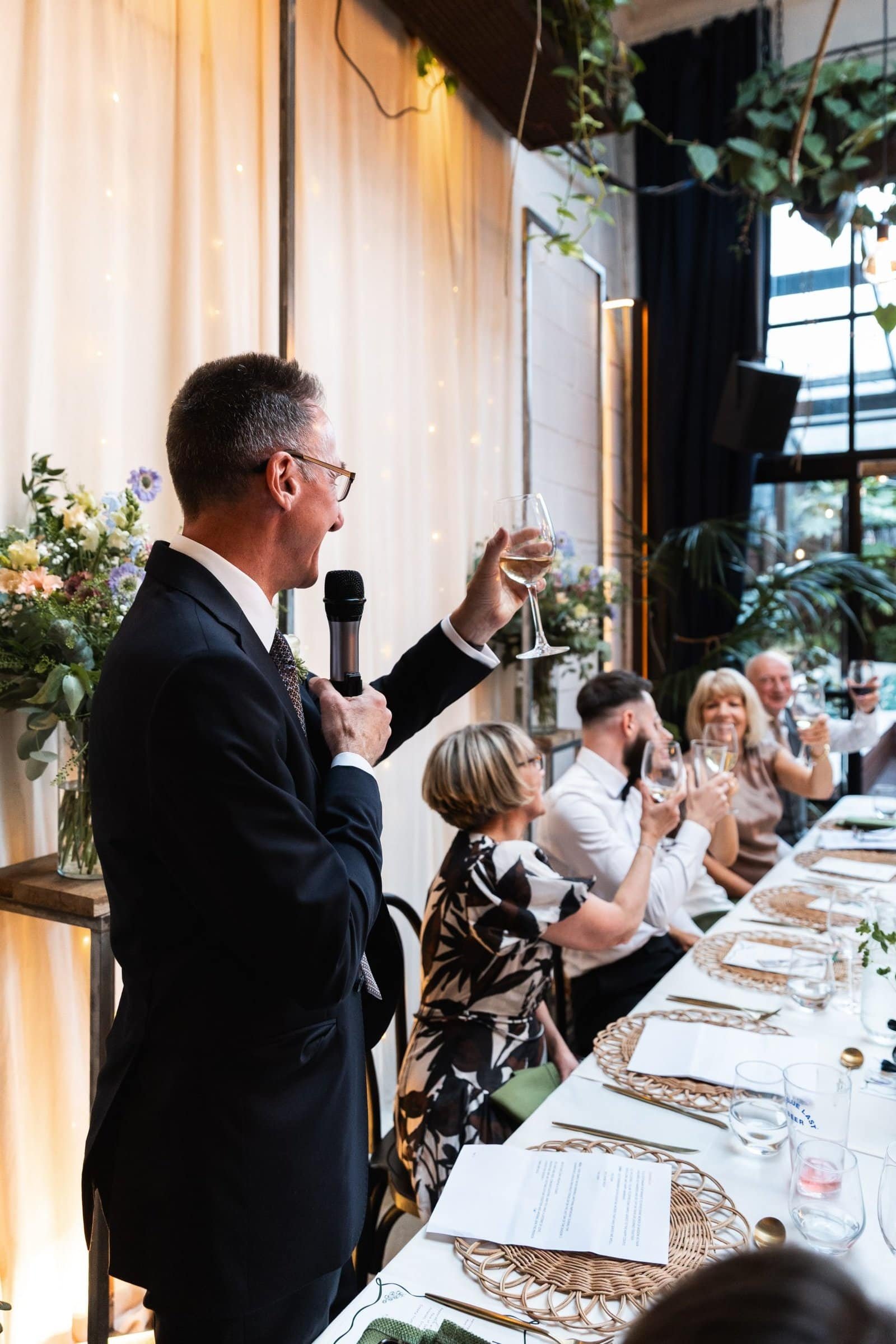 Wedding reception venue The Hackney for a stylish wedding in East London UK - London wedding photographer Lauren Squire