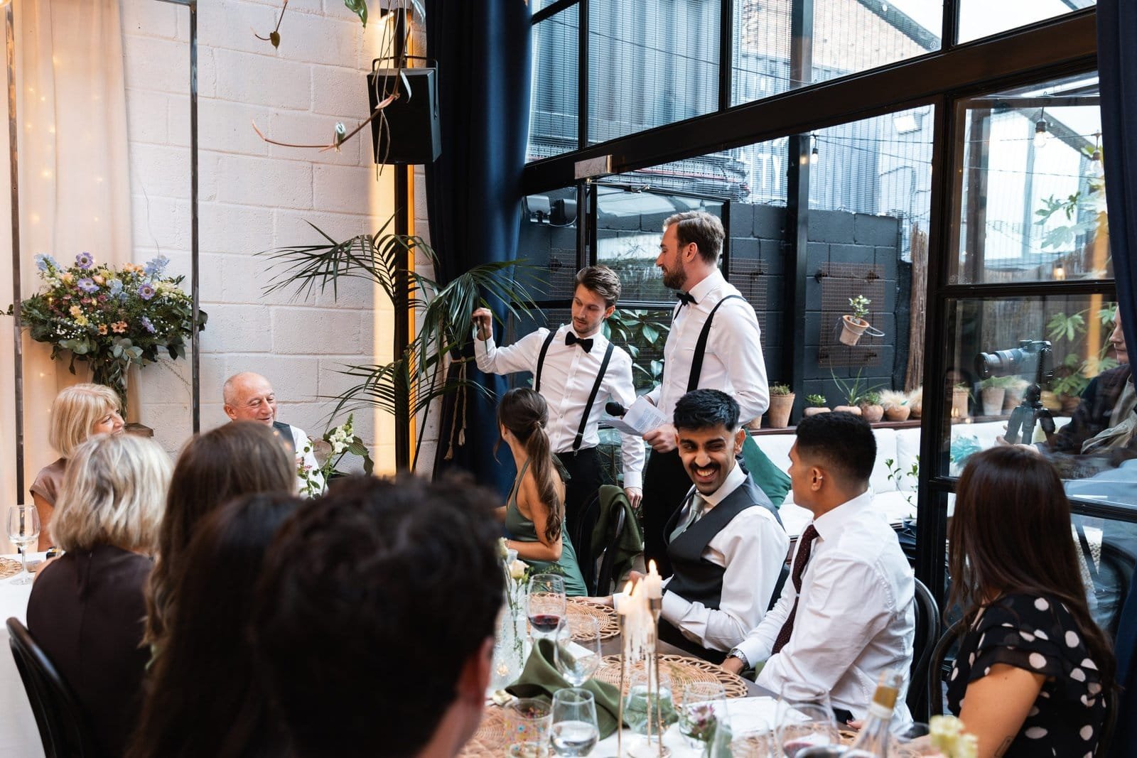 Wedding reception venue The Hackney for a stylish wedding in East London UK - London wedding photographer Lauren Squire