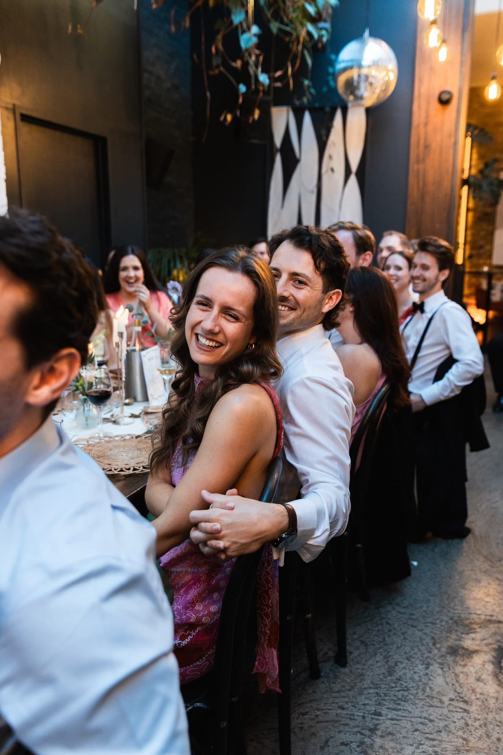 Wedding reception venue The Hackney for a stylish wedding in East London UK - London wedding photographer Lauren Squire