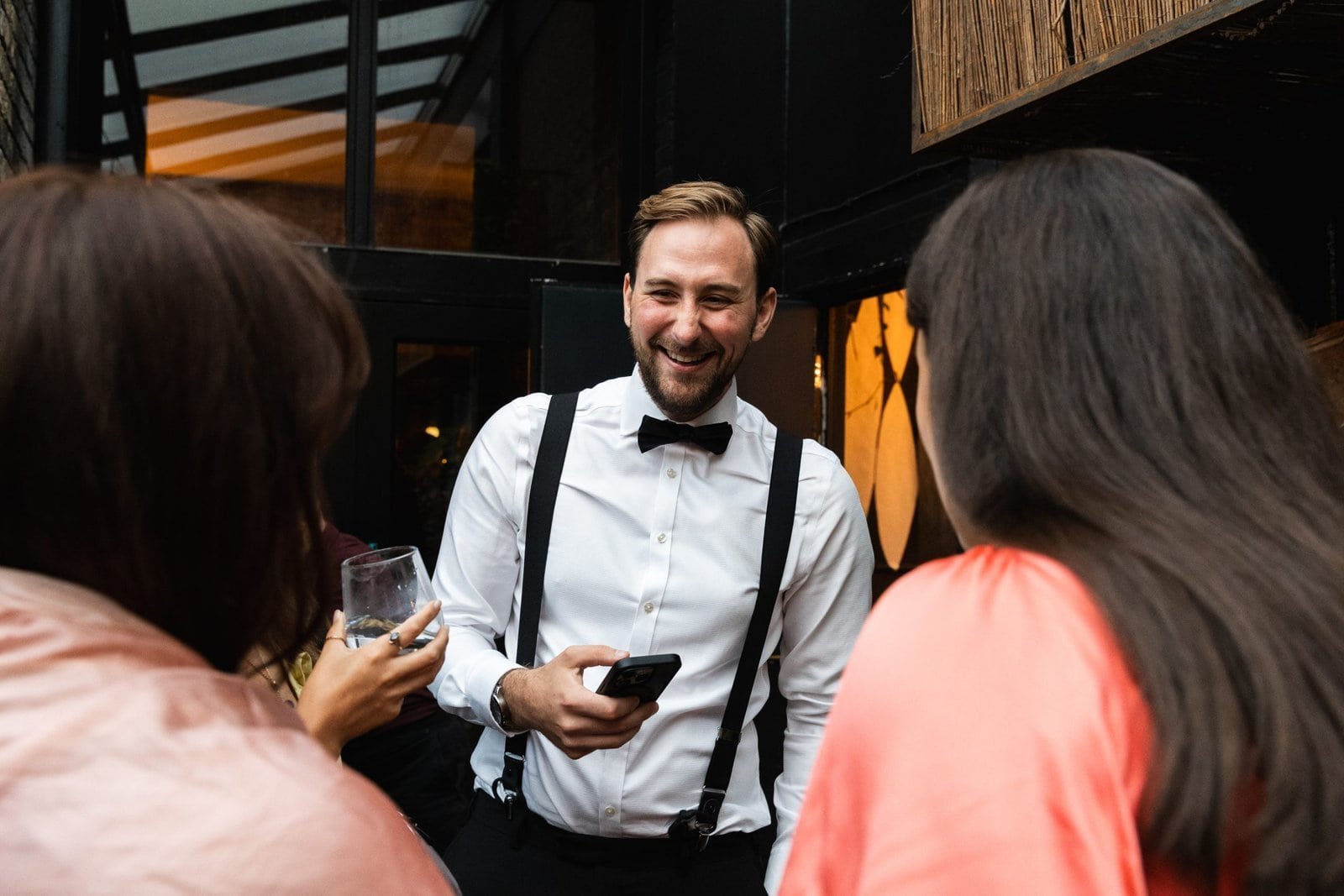 Wedding reception venue The Hackney for a stylish wedding in East London UK - London wedding photographer Lauren Squire
