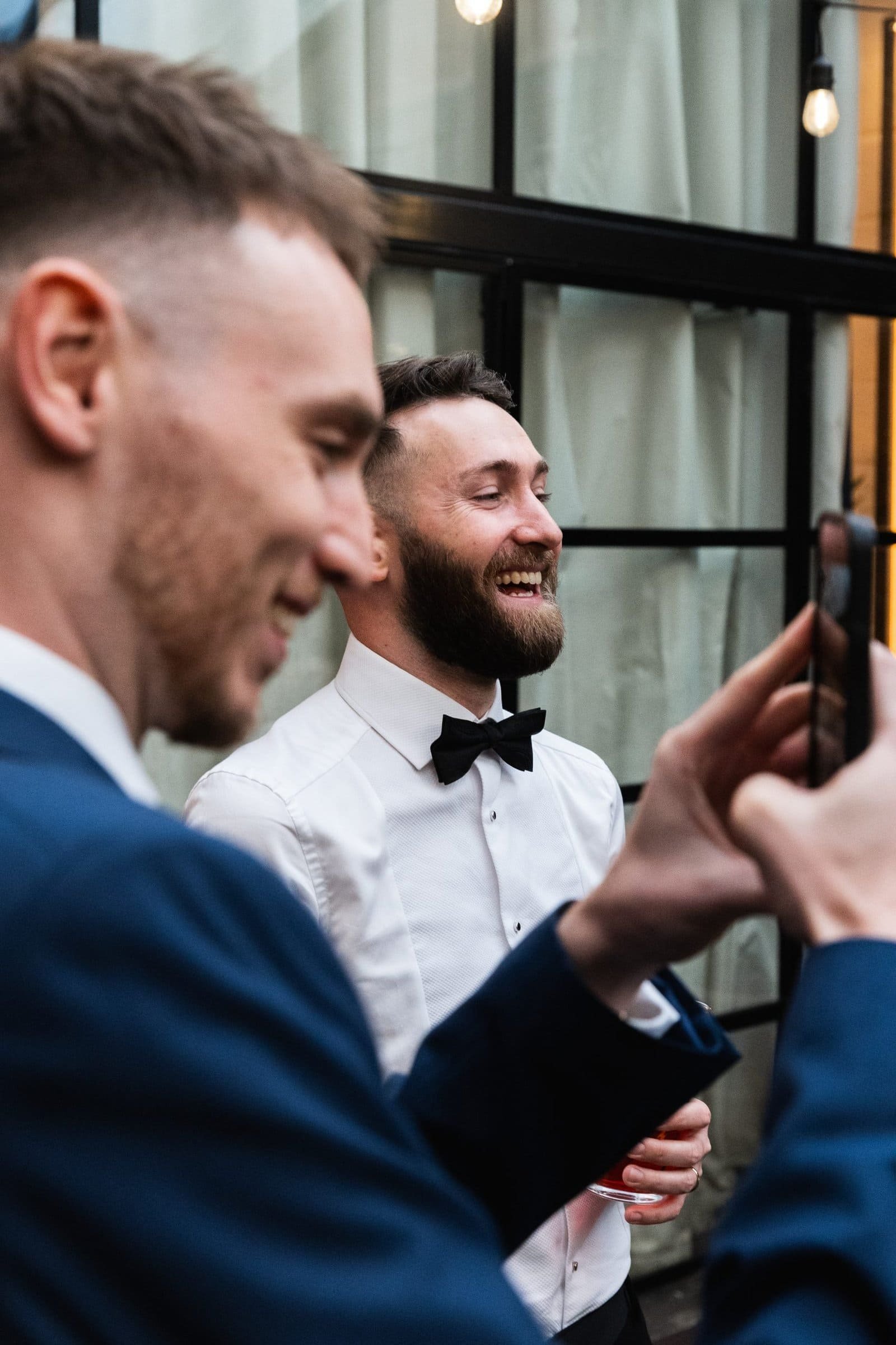 Wedding reception venue The Hackney for a stylish wedding in East London UK - London wedding photographer Lauren Squire