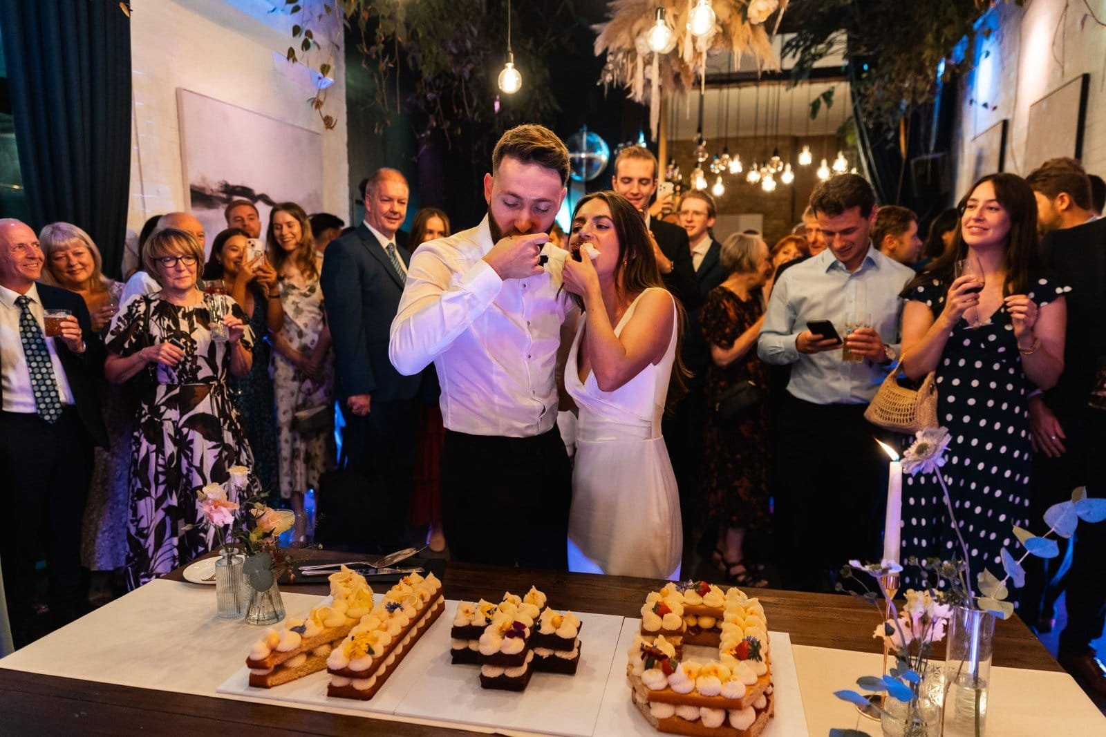 Wedding reception venue The Hackney for a stylish wedding in East London UK - London wedding photographer Lauren Squire