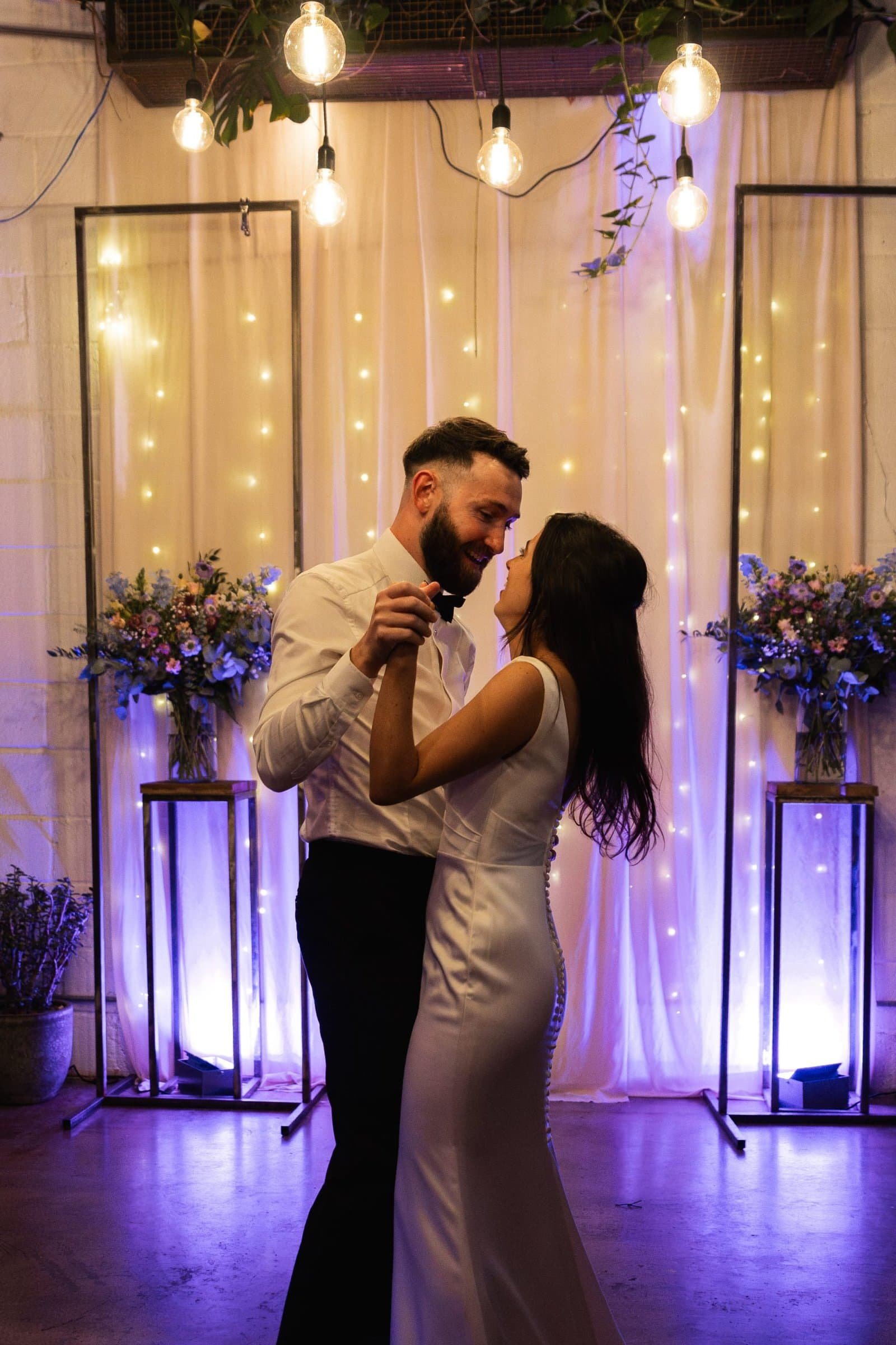 Wedding reception venue The Hackney for a stylish wedding in East London UK - London wedding photographer Lauren Squire