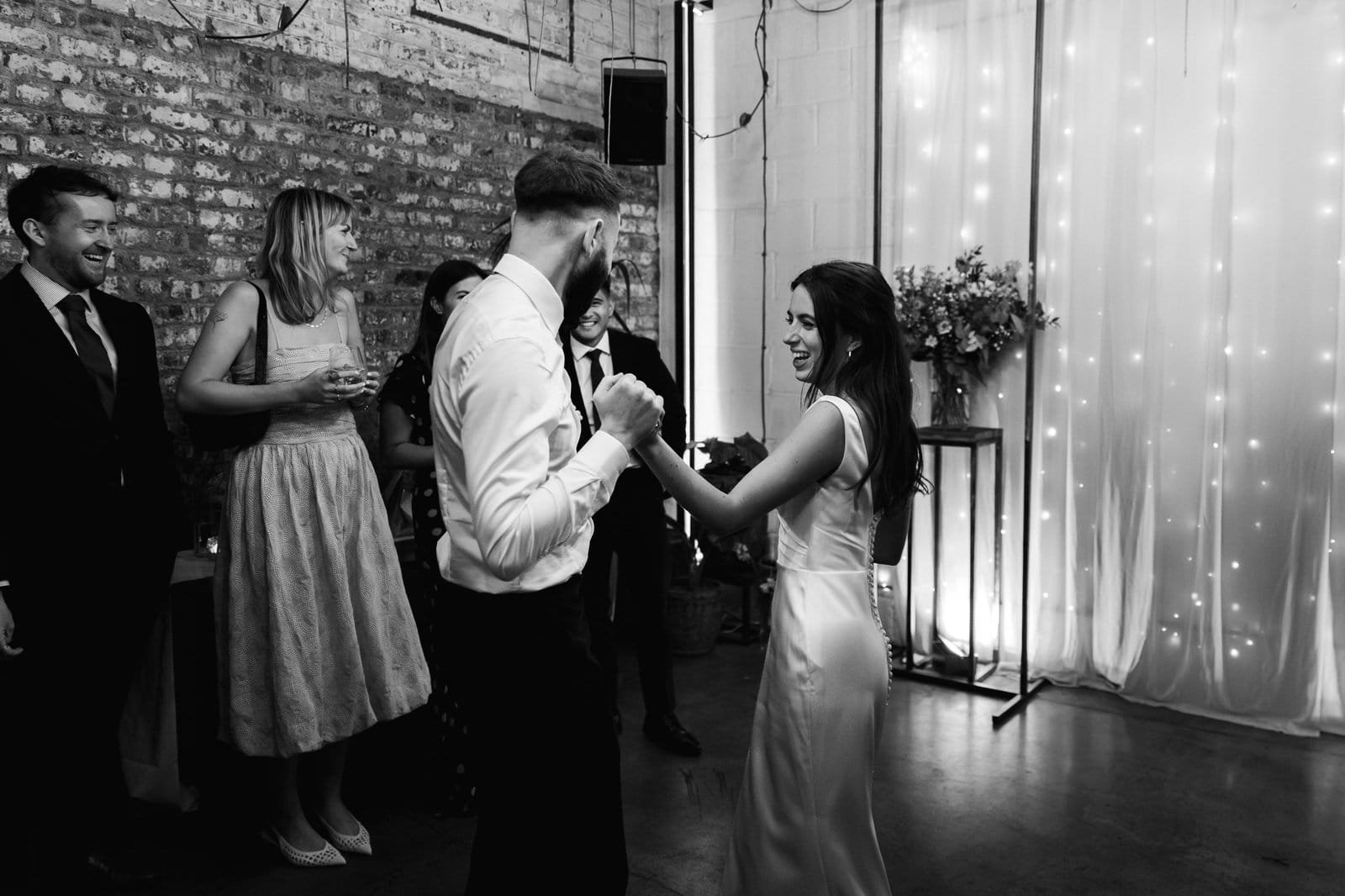 Wedding reception venue The Hackney for a stylish wedding in East London UK - London wedding photographer Lauren Squire