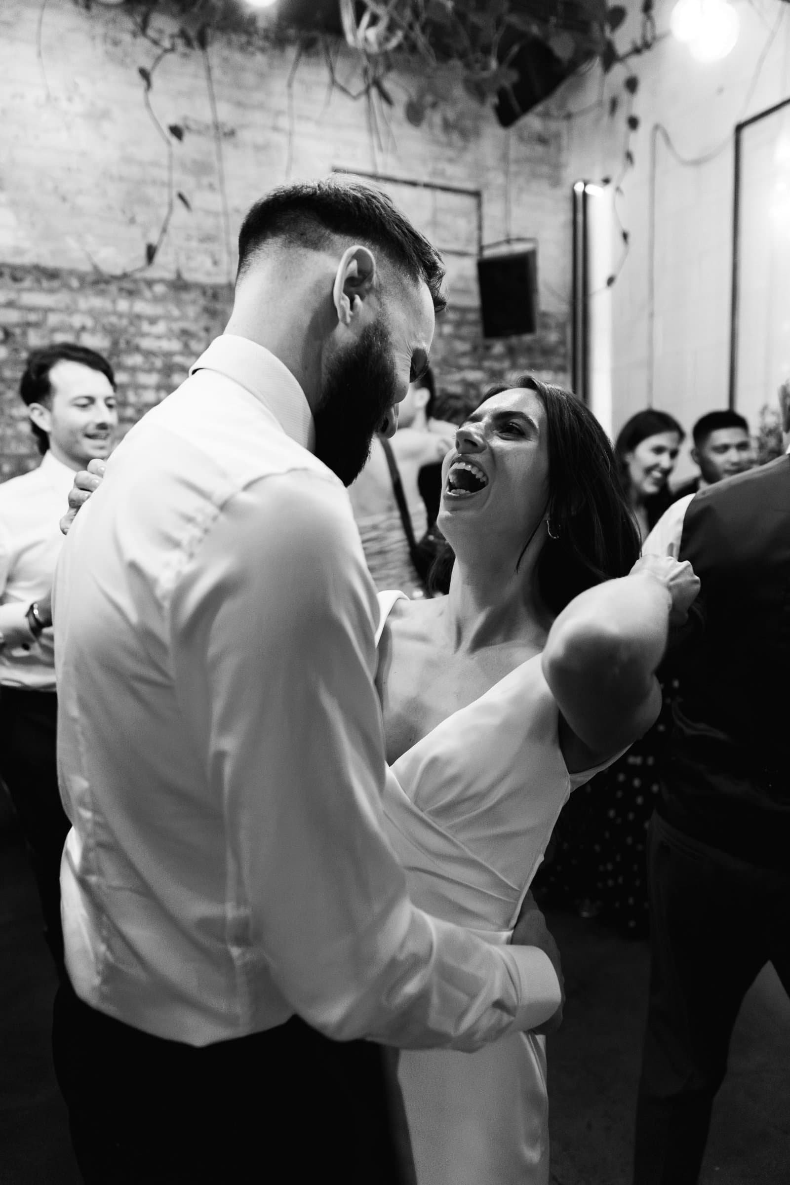 Wedding reception venue The Hackney for a stylish wedding in East London UK - London wedding photographer Lauren Squire