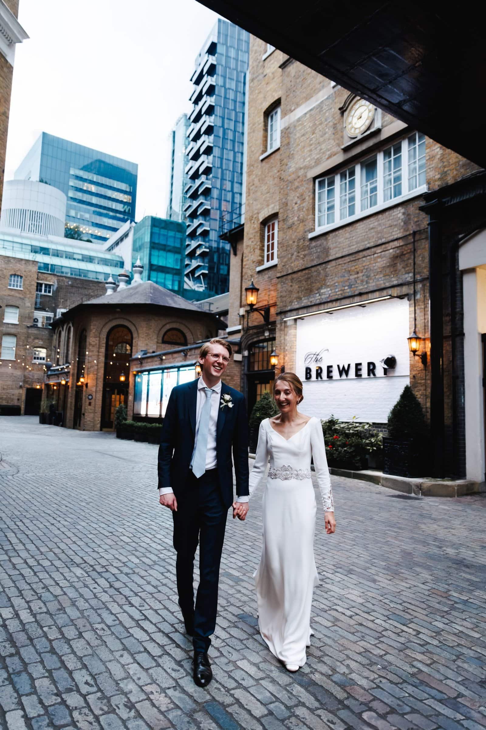 Central London wedding at The Brewery Barbican wedding venue st monken hadley barnet church marriage london
