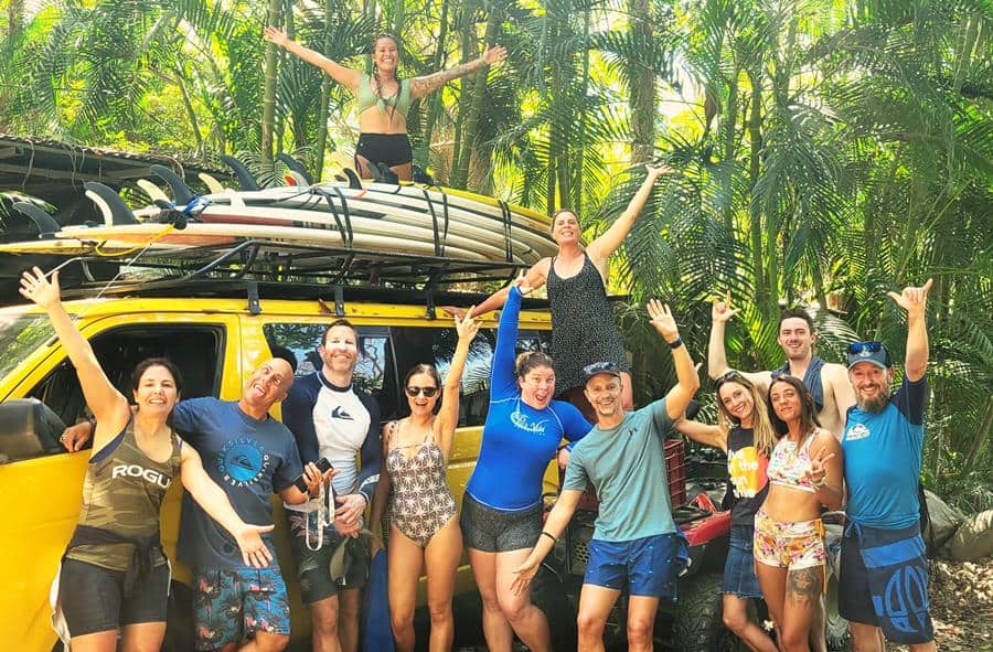 Pura Vida Adventure crew and guests
