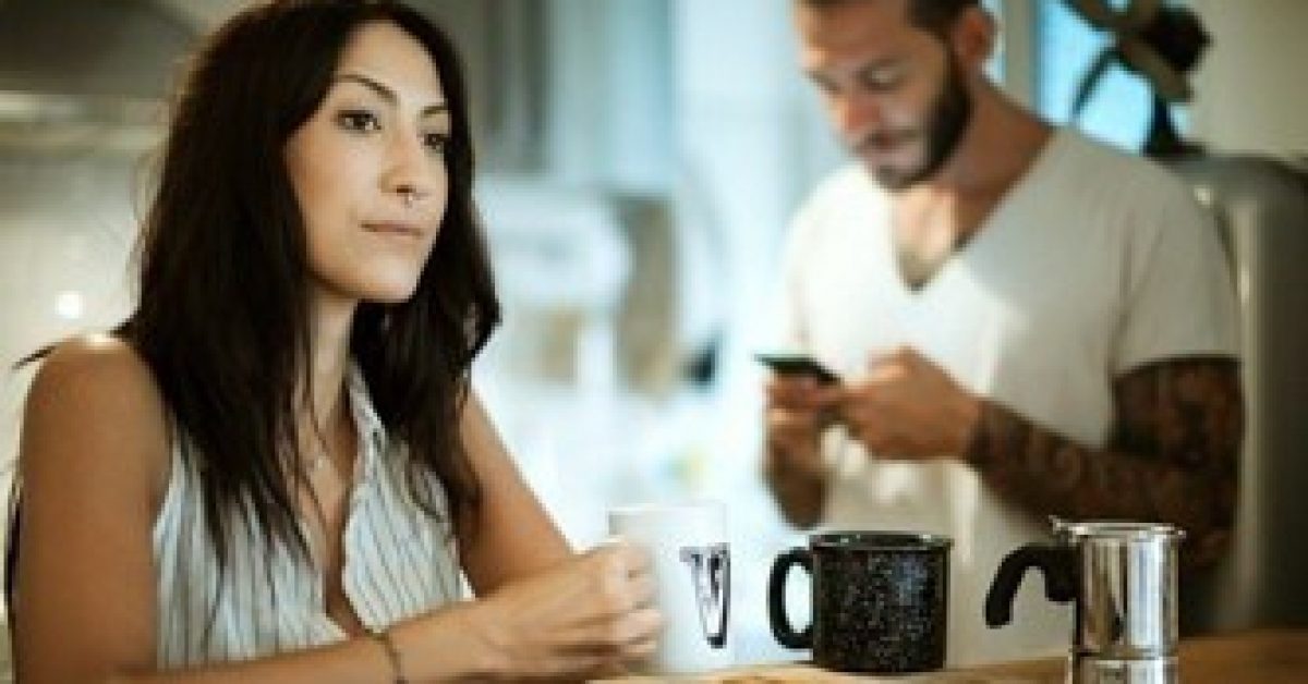 Young couple at home - Couple problem