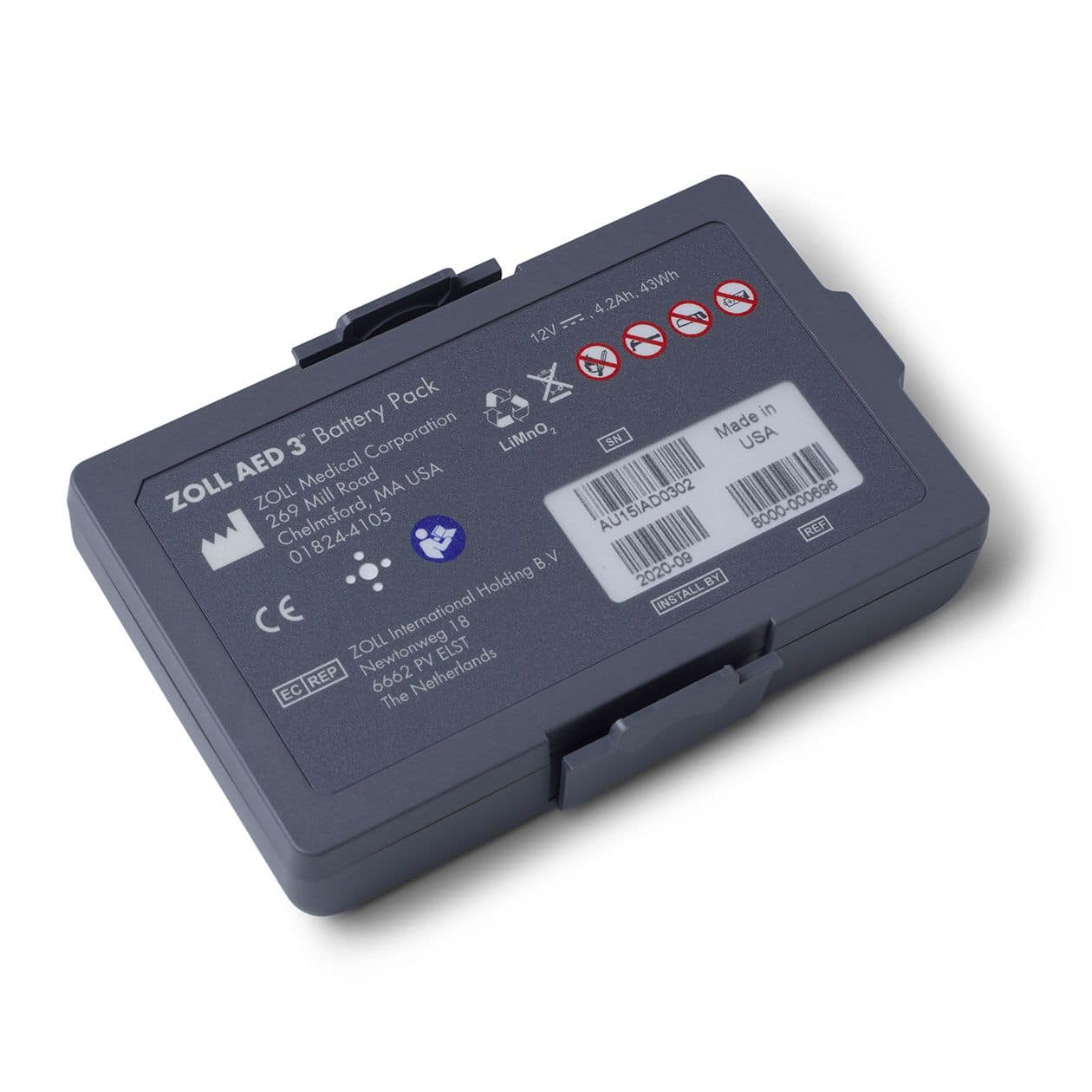 Batterie de lithium AED 3