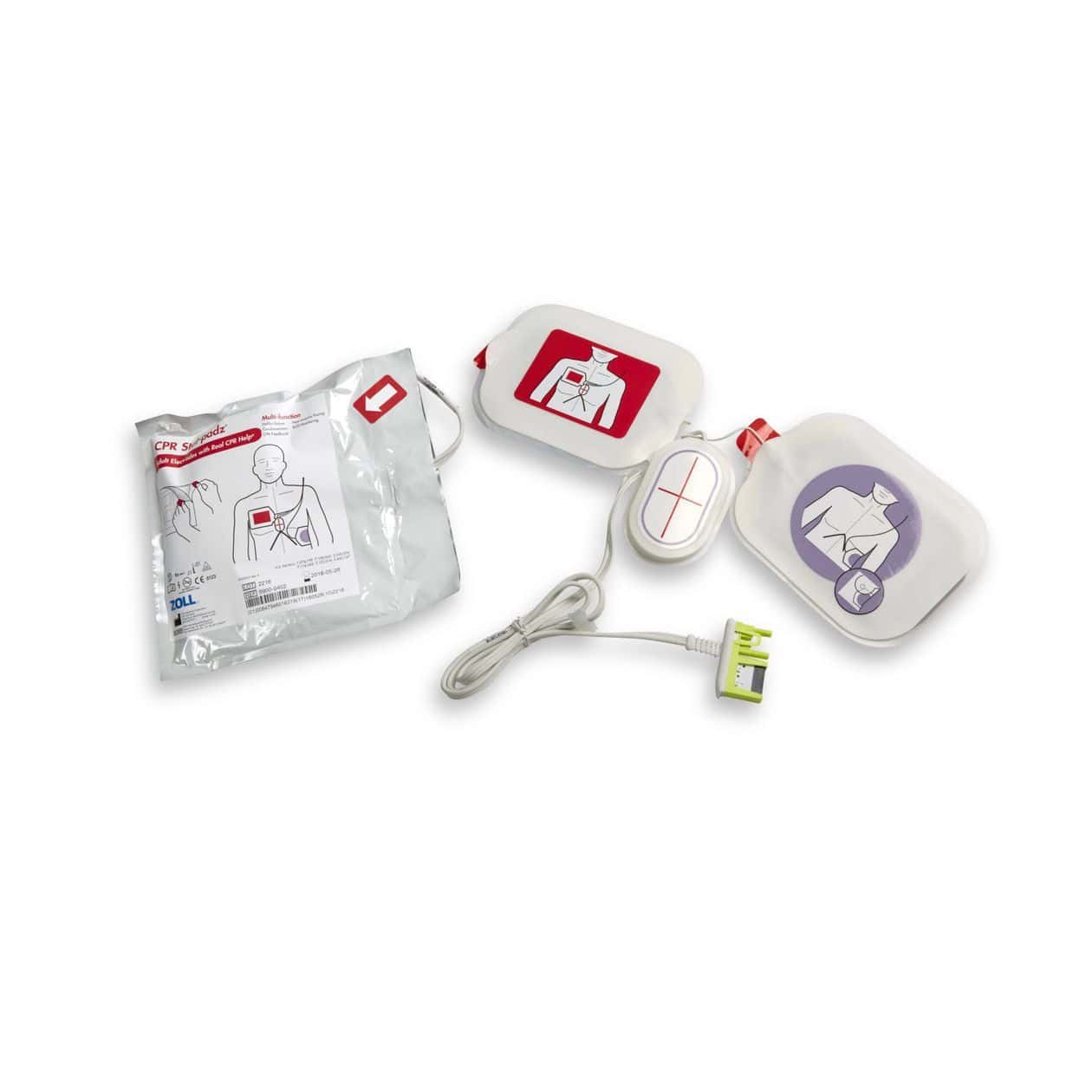 Électrodes CPR Stat-padz ZOLL adultes avec feedback RCP – compatibles AED ZOLL Plus