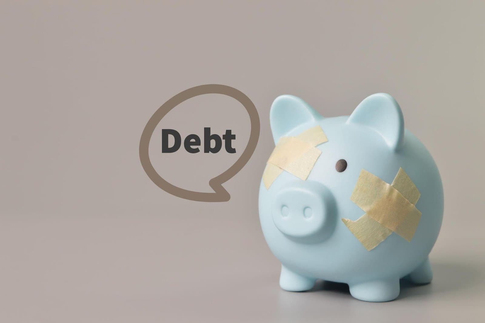 Broken piggy bank