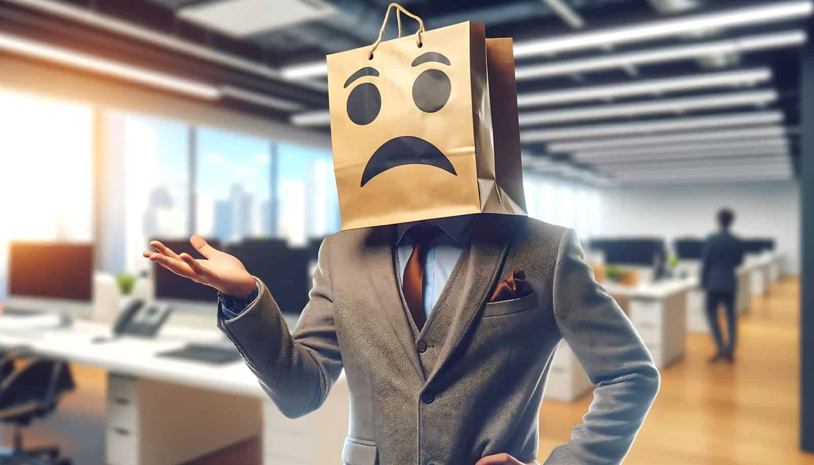 Bad Sales with Bag over head