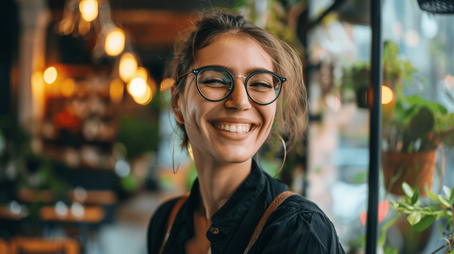 Customer Smiling