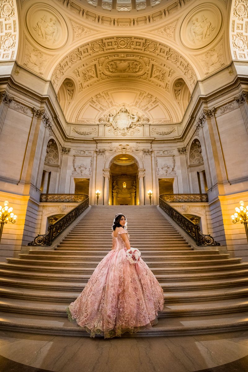 cinecrown-best-quinceanera-photoshoot-city-hall-san-francisco-staircase