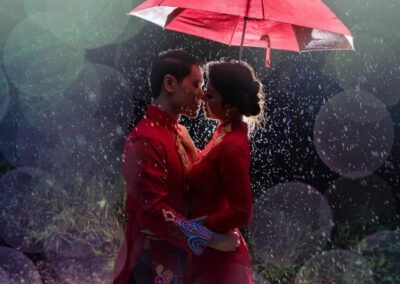 cinecrown-wedding-photo-bay-area-sunset-asian-red-ao-dai-dress-closeup