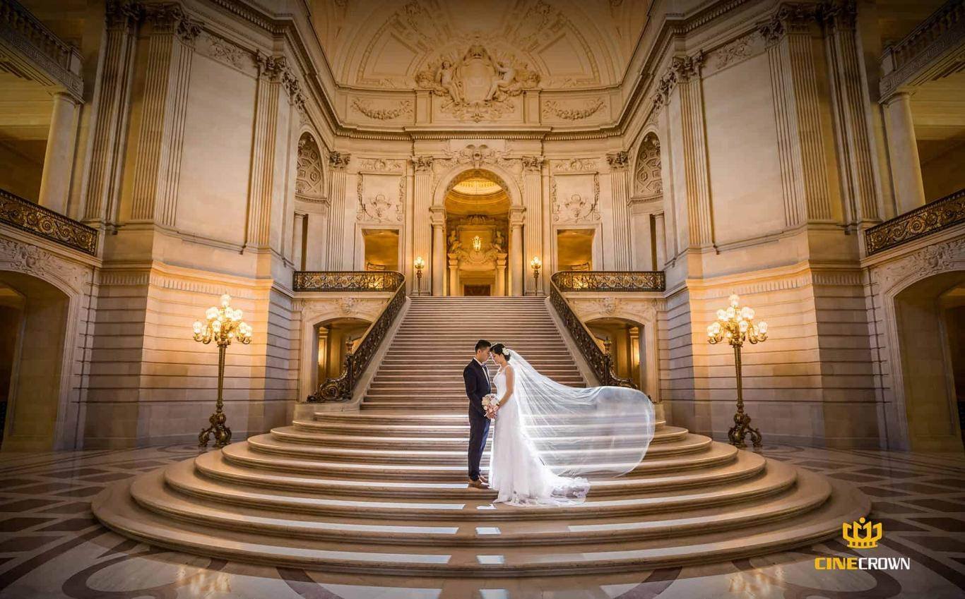 CineCrown San francisco city hall wedding photography.