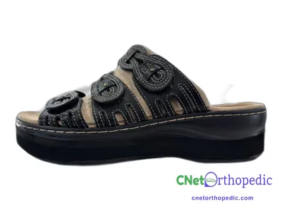 Shoe lift added to a women's sandal