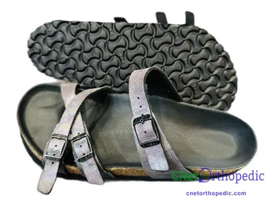 Shoe lift added to a women's Birkenstock sandal