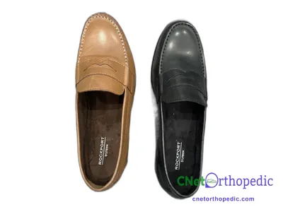 Shoe lift added to a men's Rockport dress
