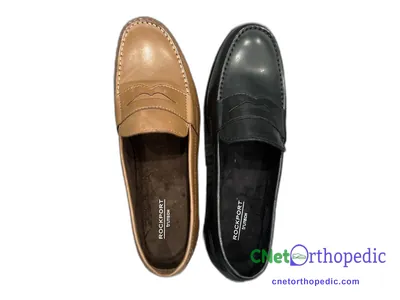 Shoe lift added to a men's Rockport dress