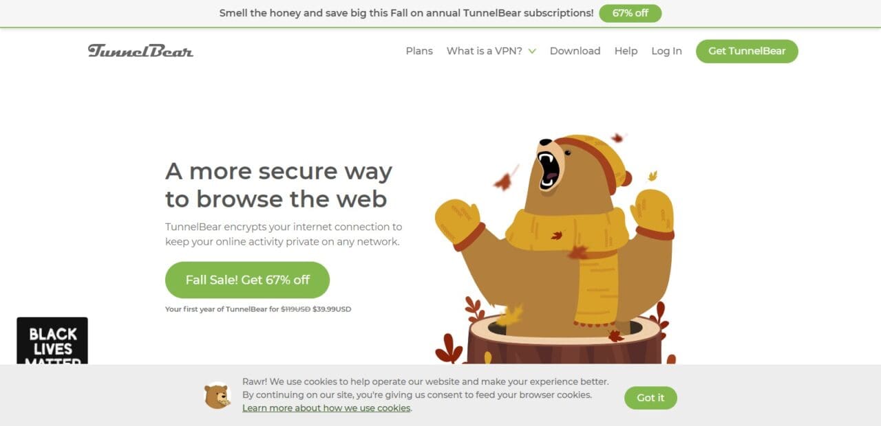 TunnelBear (Top Free Vpns For School Computers)