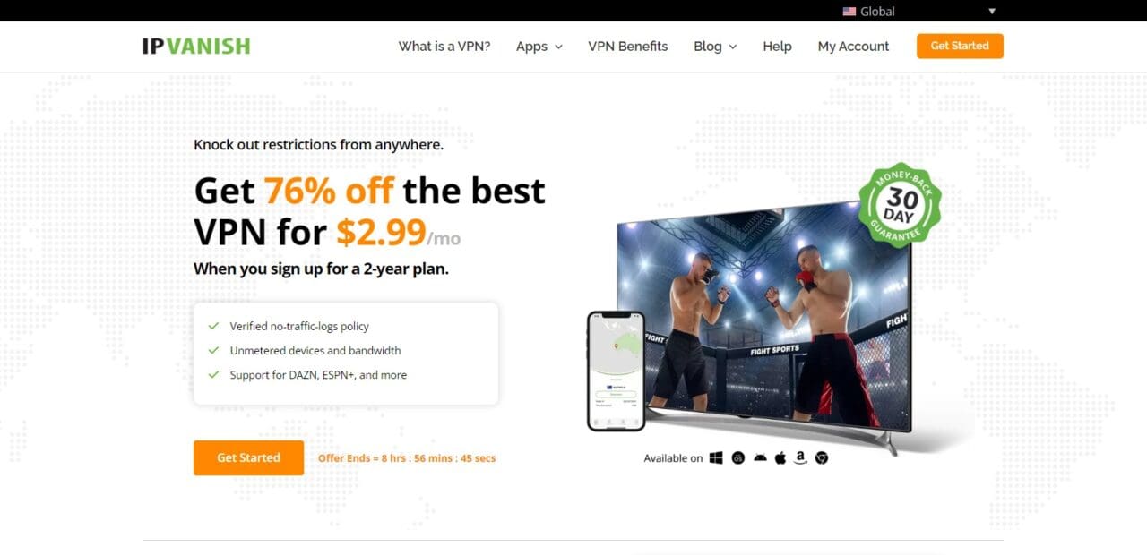 IPVanish (Best VPNS For Safari )