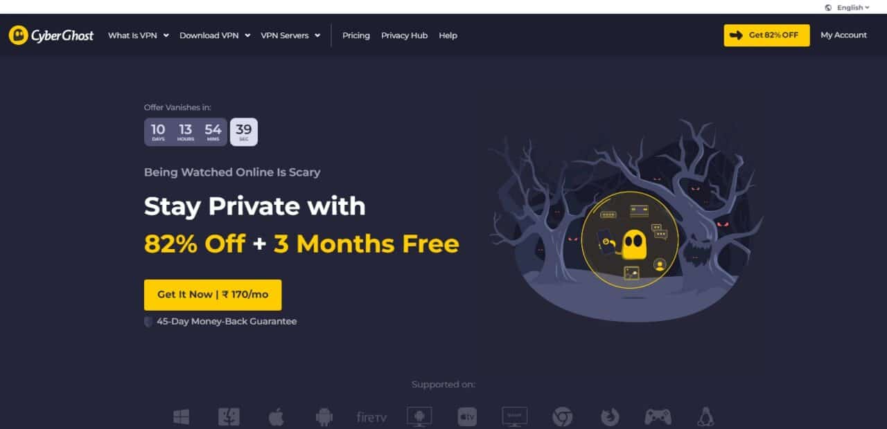 CyberGhost (Top VPNS For Safari )
