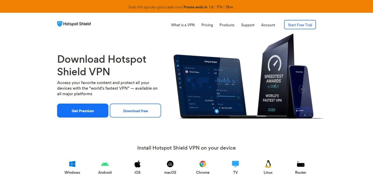 Hotspot Shield (Best VPNS For Safari )