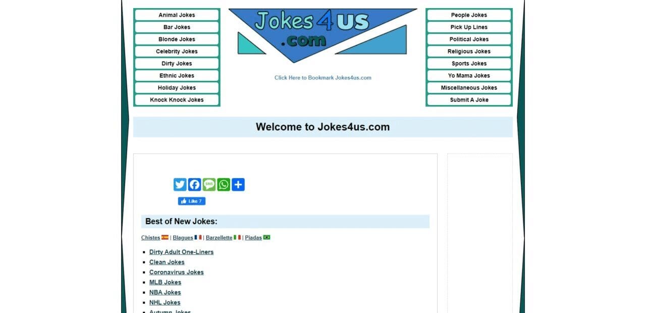 Jokes4Us (Best AI Joke Generator Tools to Laugh Out Loud)
