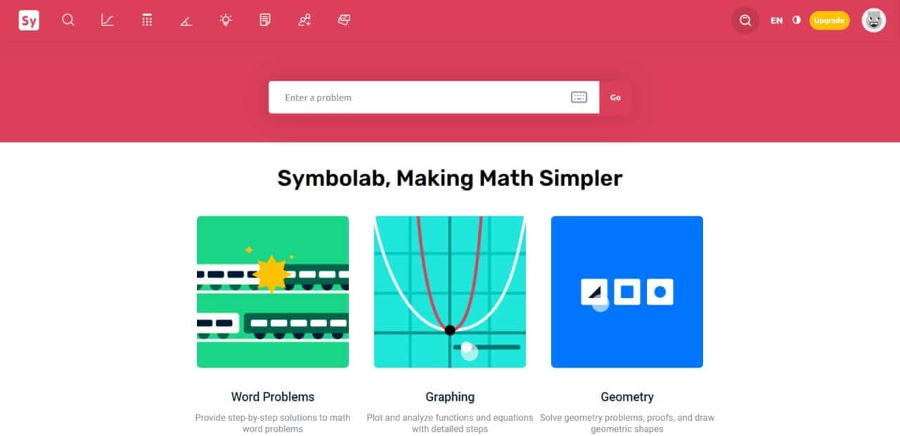 Symbolab (Top Ai-based Mathematics Learning Platforms)