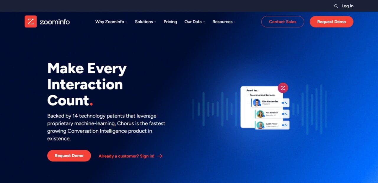 Chorus.ai (Best AI Tools for Elevating Your Zoom and Google Meet) 