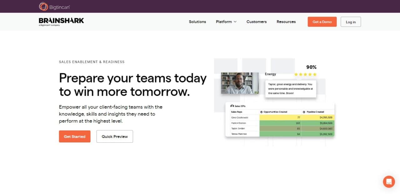 Brainshark (Top AI Tools for Elevating Your Zoom and Google Meet) 