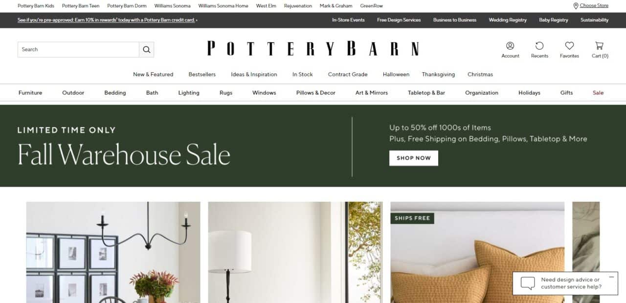 Pottery Barn (Top Place To Buy Furniture)