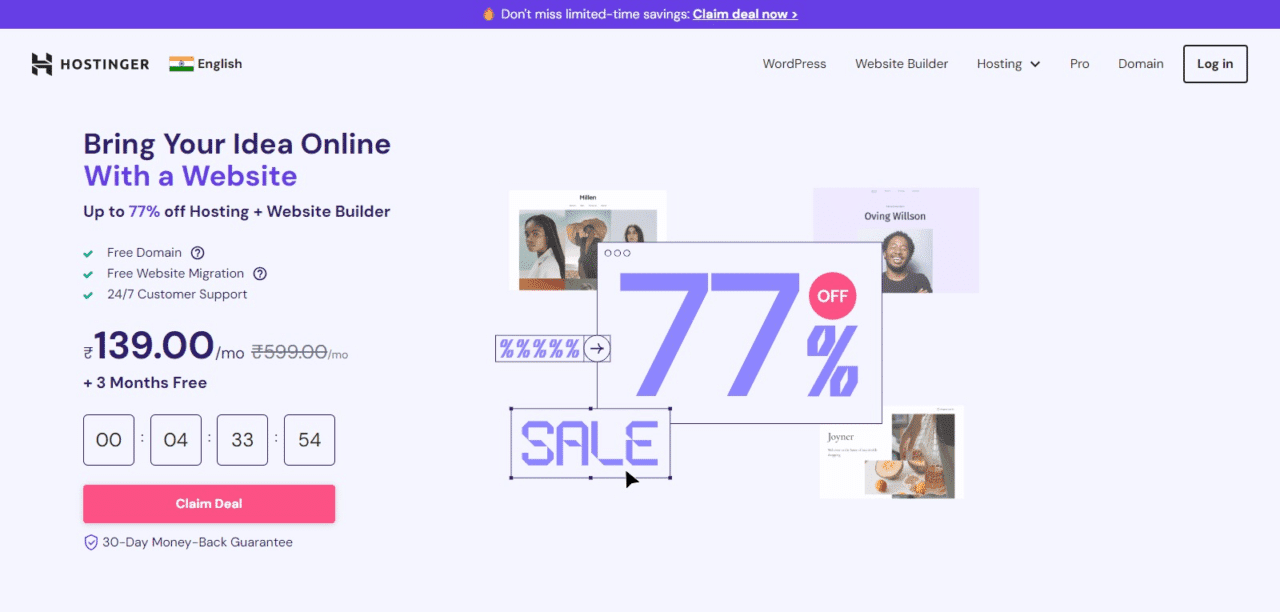 Hostinger (Top Cheap Cloud Hosting Providers)