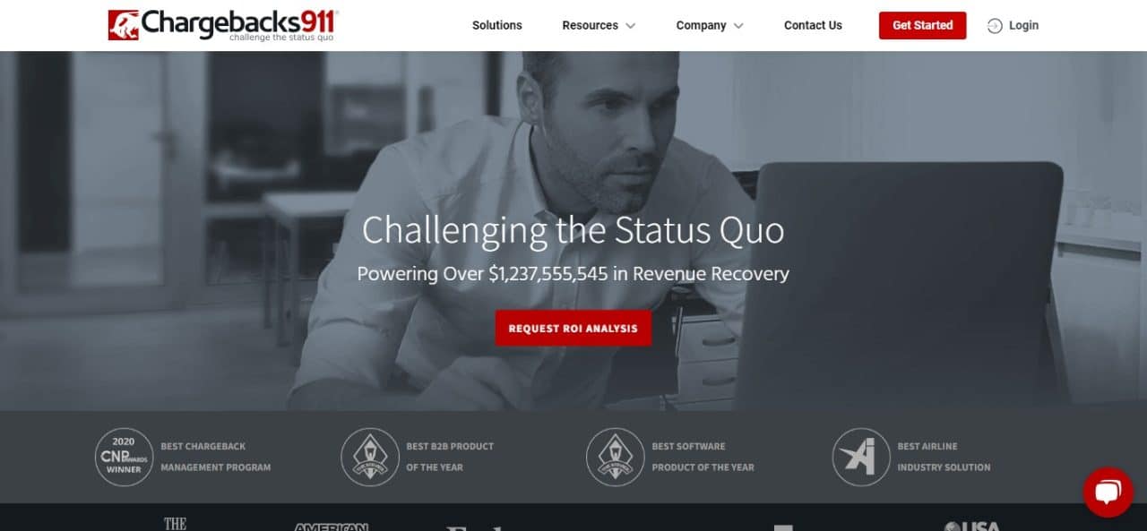 1. Chargebacks911 (Best Chargeback Management Software)
