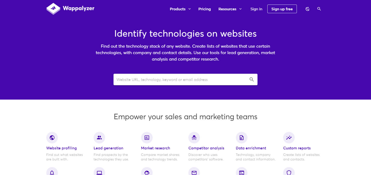 Wappalyzer Best SEO Extension For Chrome