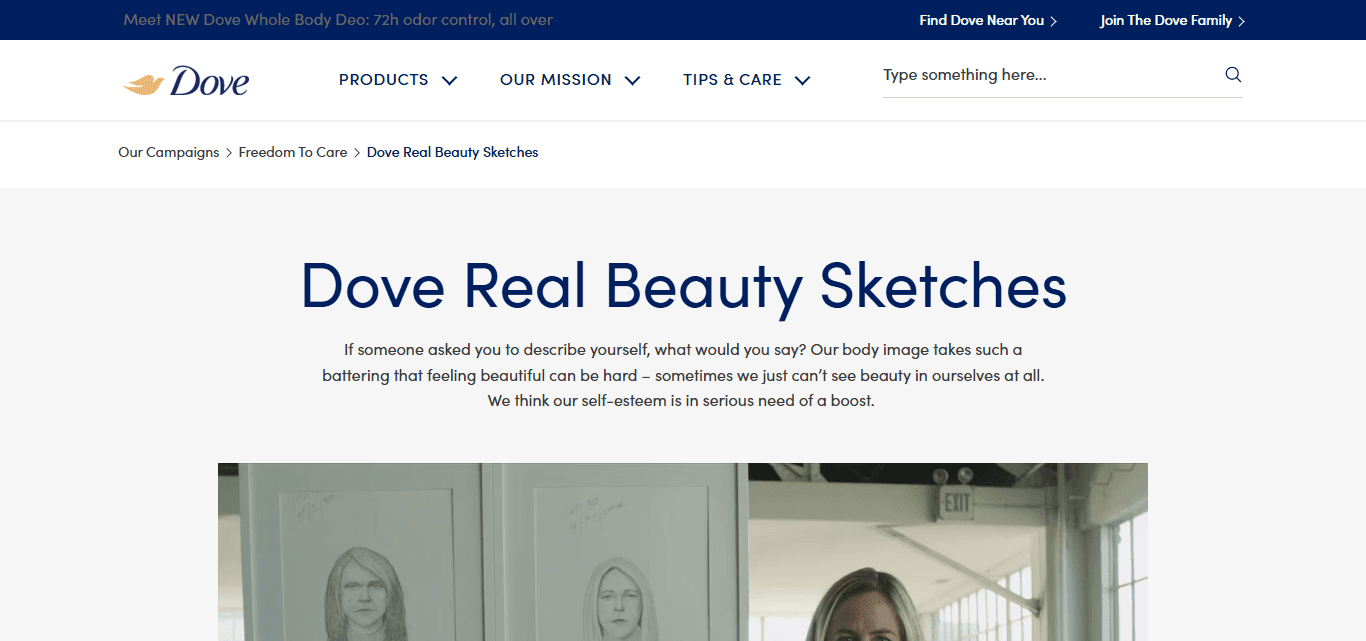 Dove – "Real Beauty Sketches Best Examples of Social Media Marketing