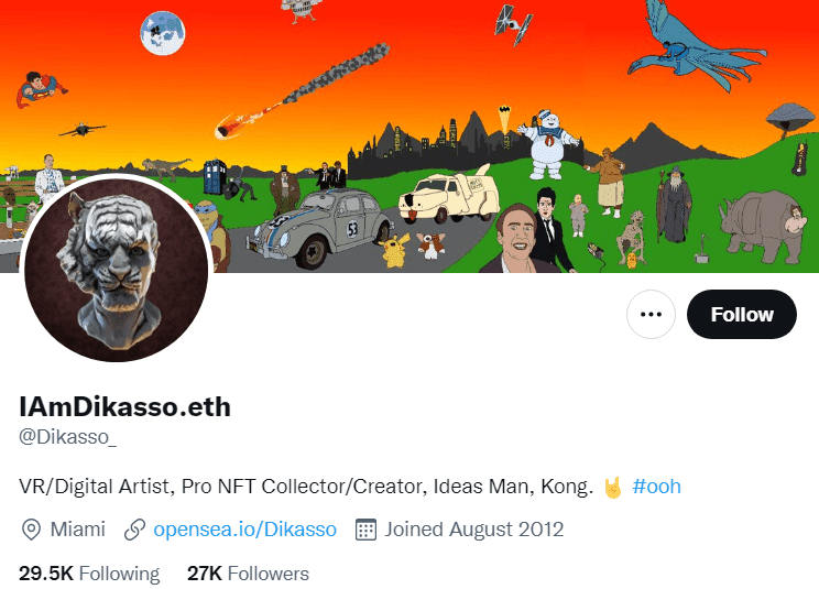 IAmDikasso (@Dikasso_) Top NFT Influencers on Twitter