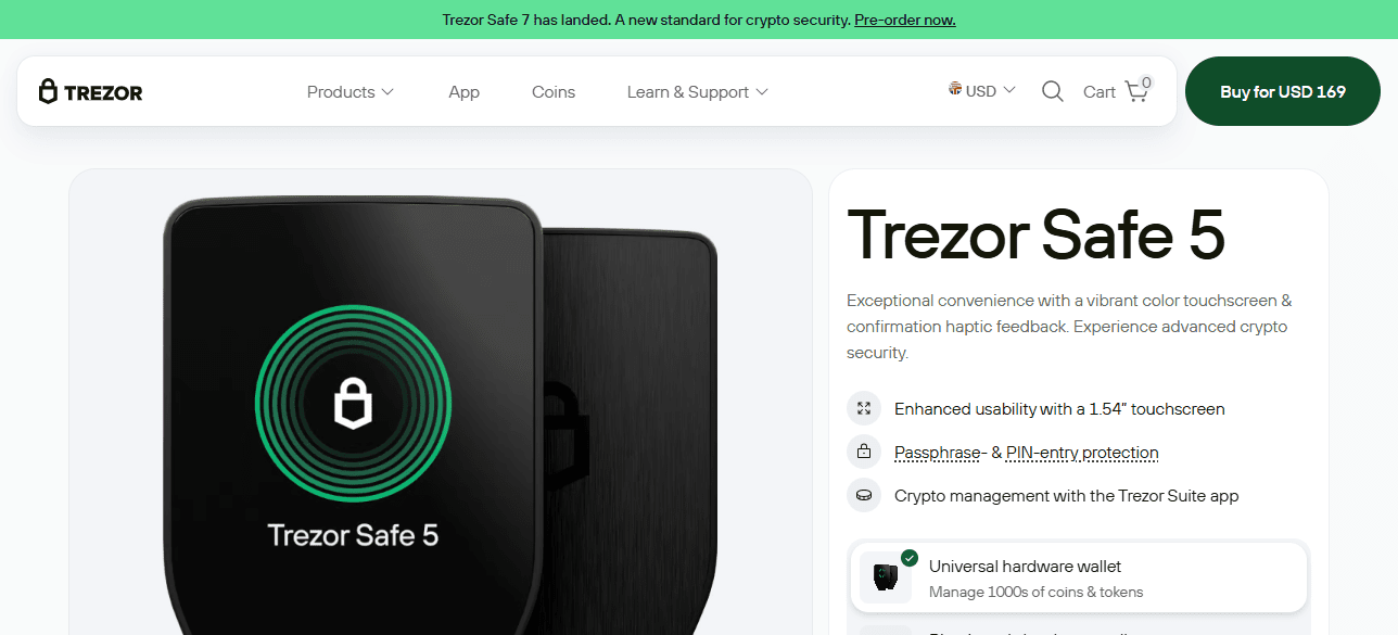 Trezor Safe 5