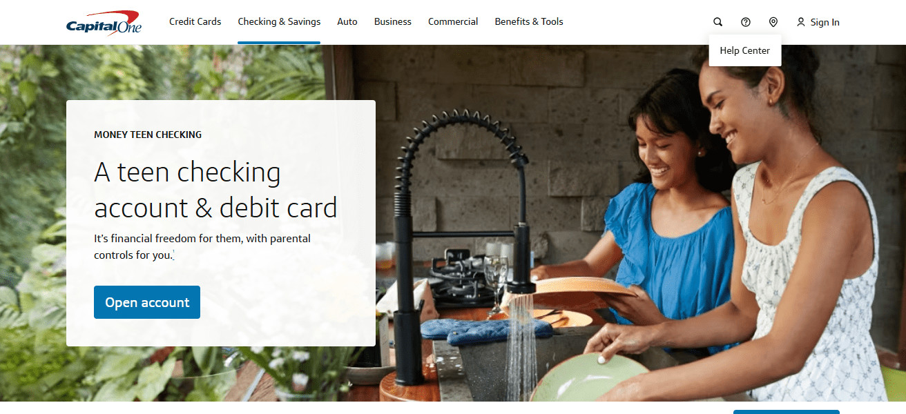 Capital One MONEY Teen/Student Account