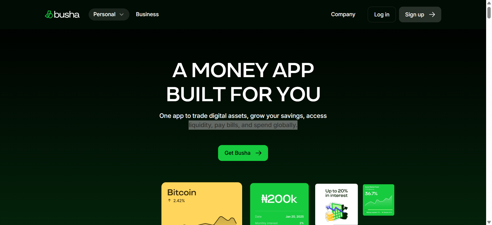 Busha is an app for cryptocurrency and digital finance in Africa