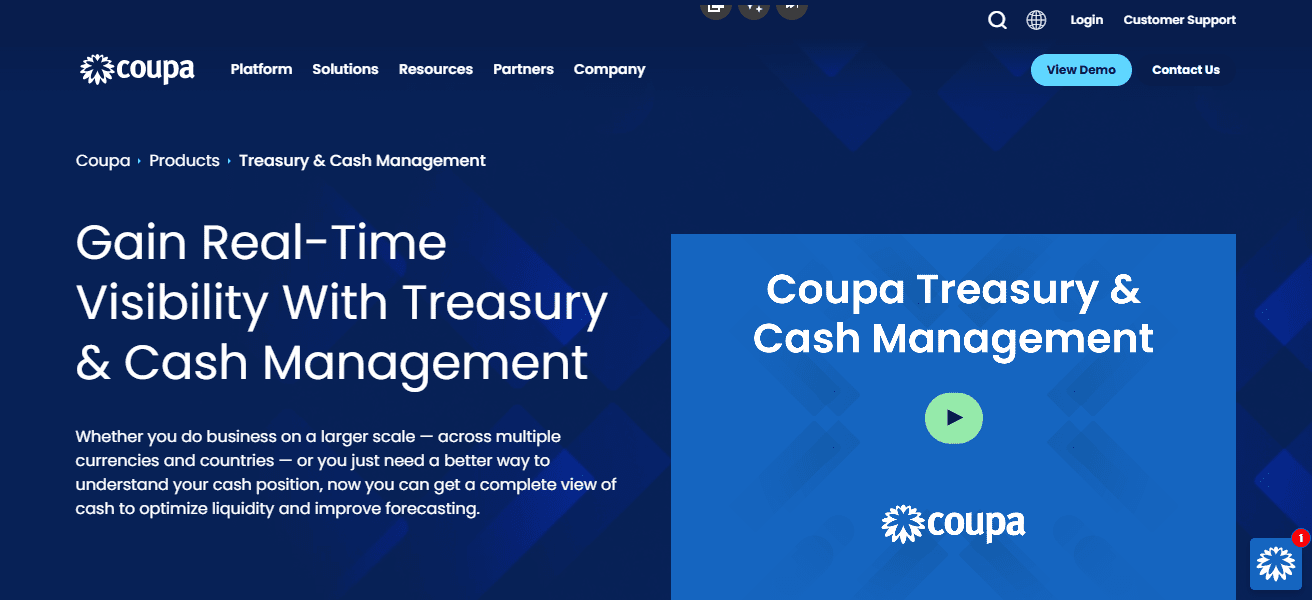 Coupa Treasury
