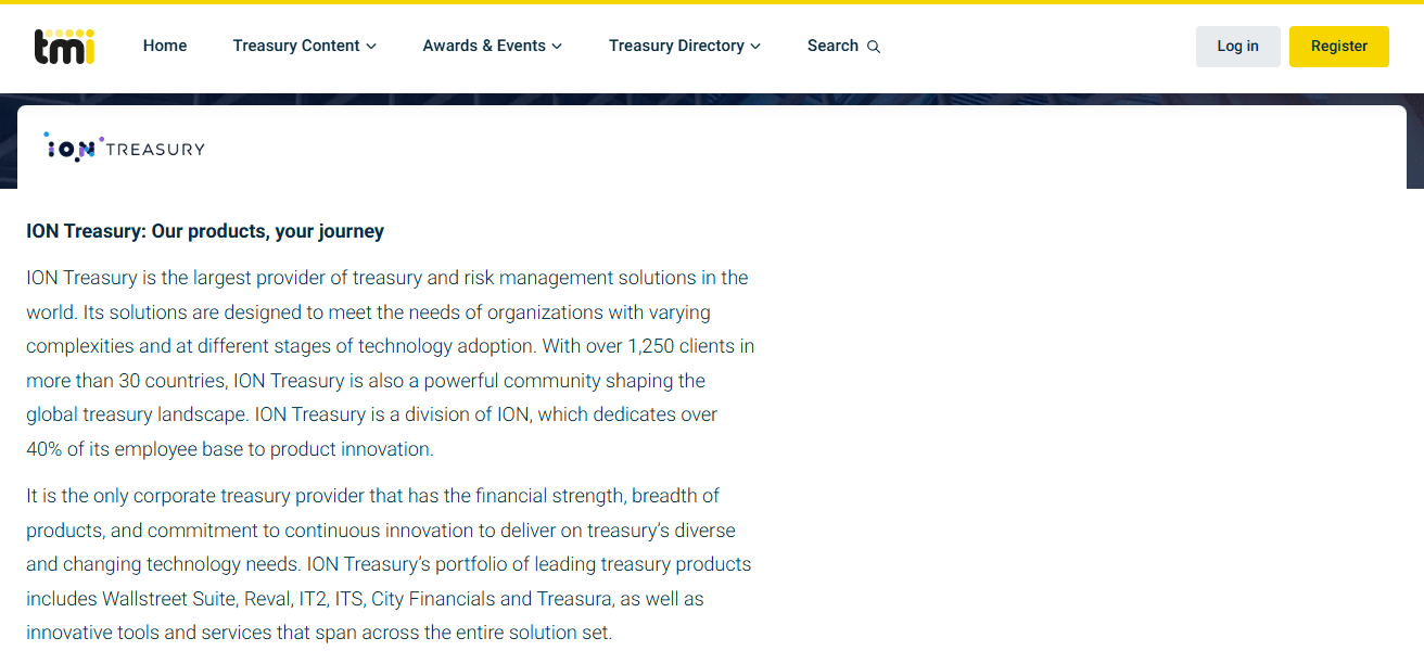 ION Treasury