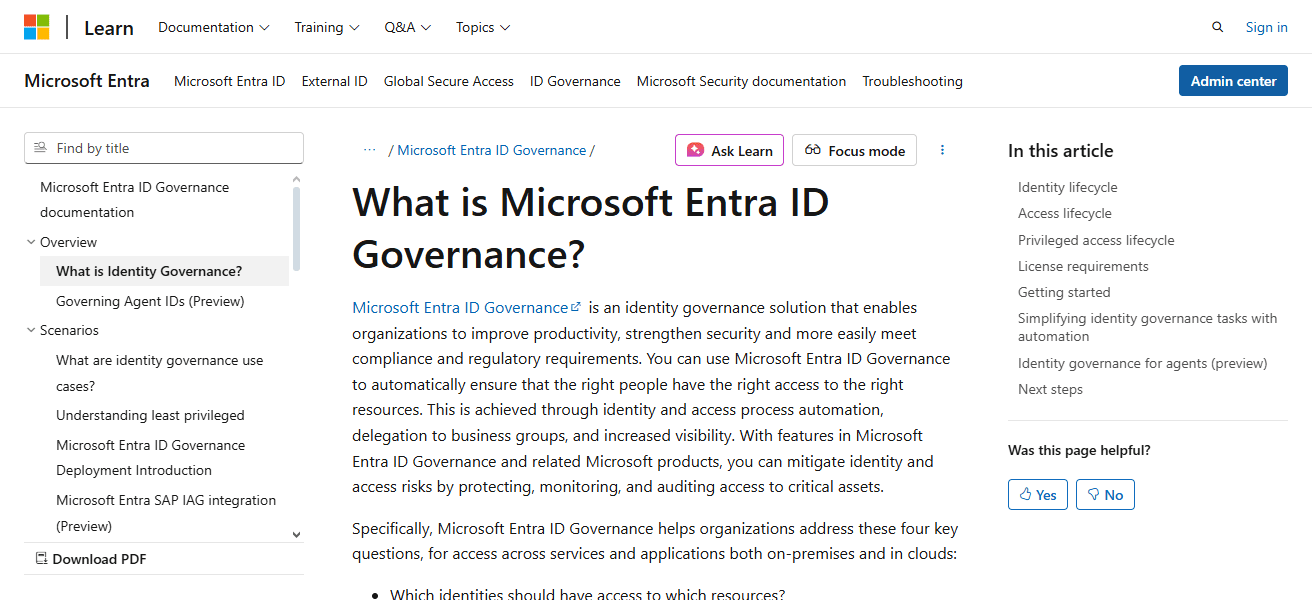 Microsoft Entra ID Governance
