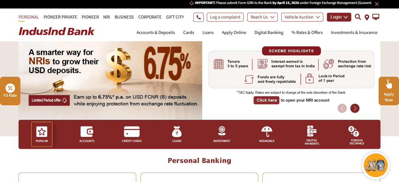 IndusInd Bank
