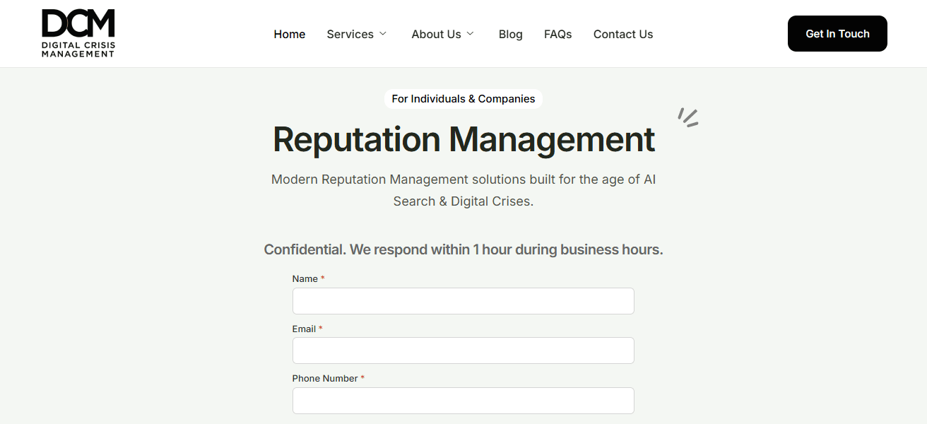 Digital Crisis Management
