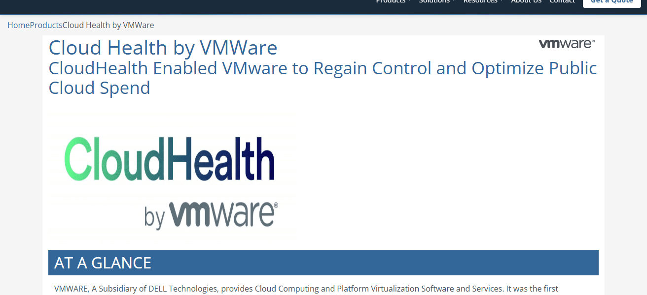 CloudHealth by VMware