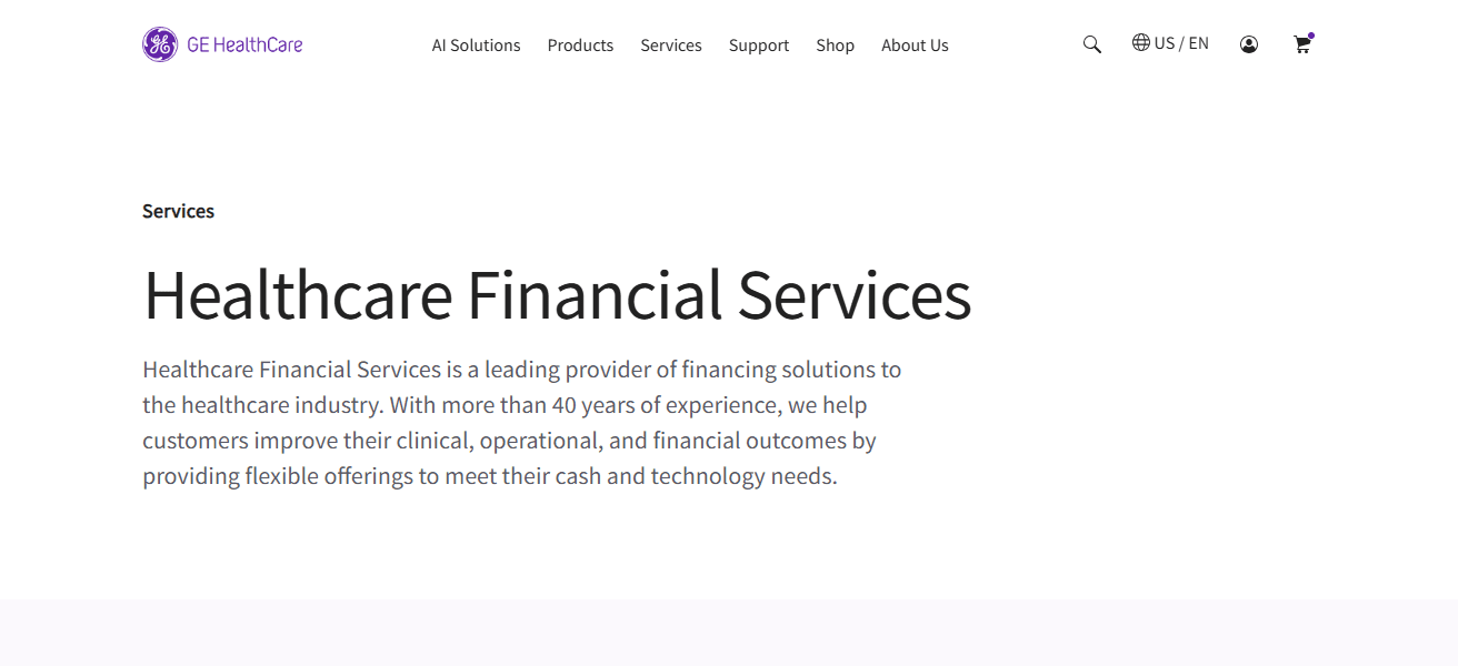  GE HealthCare Financial Services